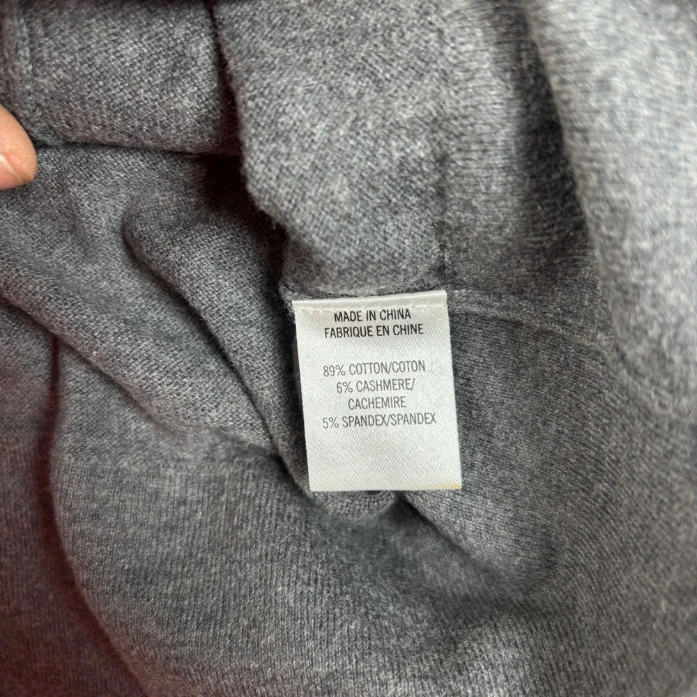 Theory Mens Full Zip Sweater S Gray Anthem Daylight Cashmere Blend Quiet Luxury